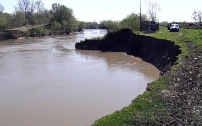 L’argine del fiume Shkumbin