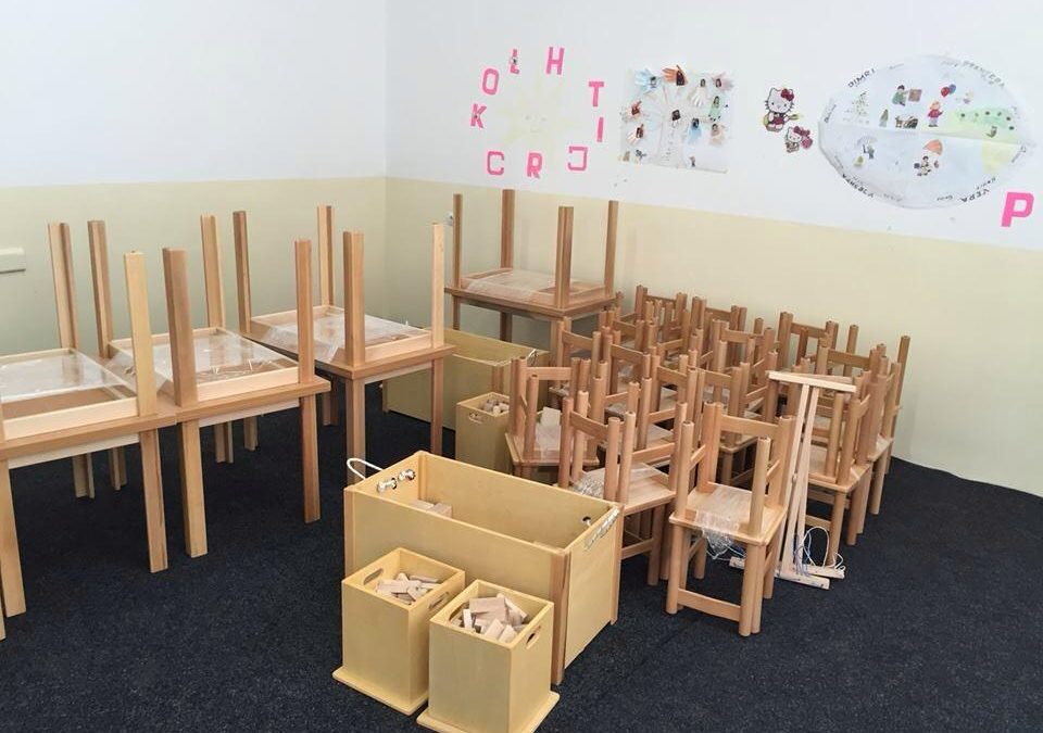 Supply placement equipment for kindergartens and schools