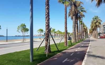 Continuazione del lungomare di Valona – segmento meridionale dai campi sportivi al tunnel