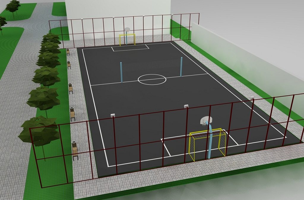 Sistema di strutture esterne e campi da gioco della scuola “Ramis Aranitasi”